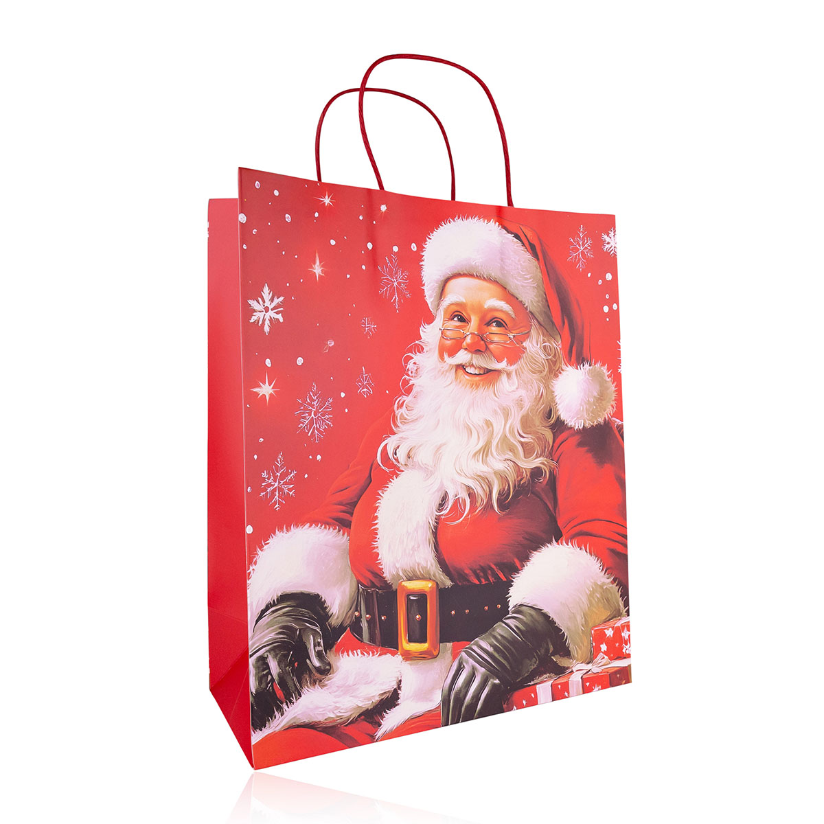 Geschenktasche aus Papier WEIHNACHTSMANN L