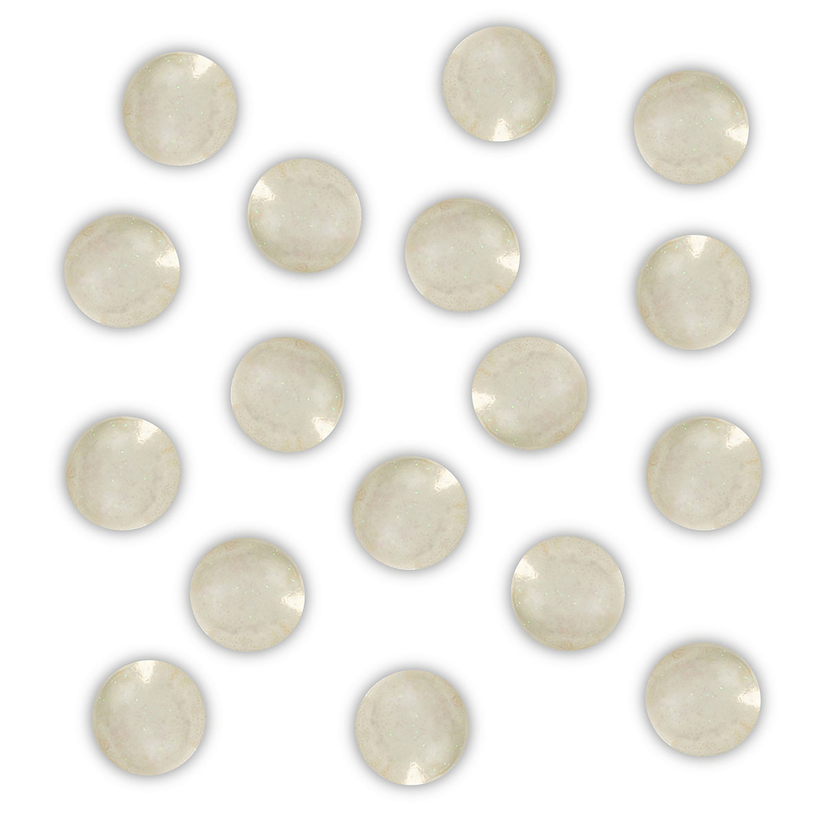 Badeperle transparent mit Glitter gold