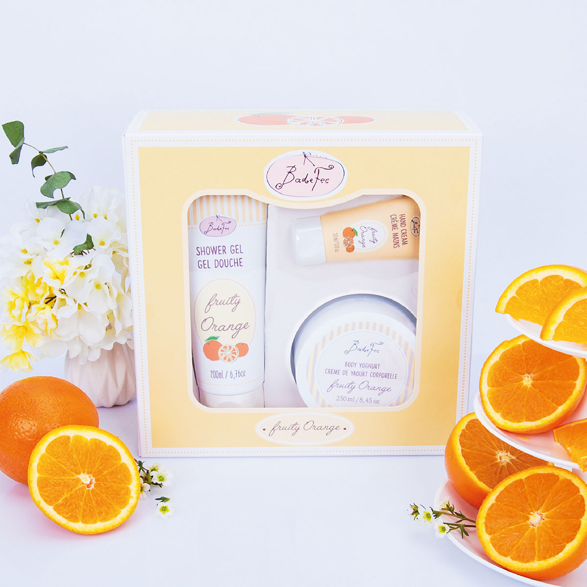 Badefee Geschenkset Jogurtline "Fruity Orange"