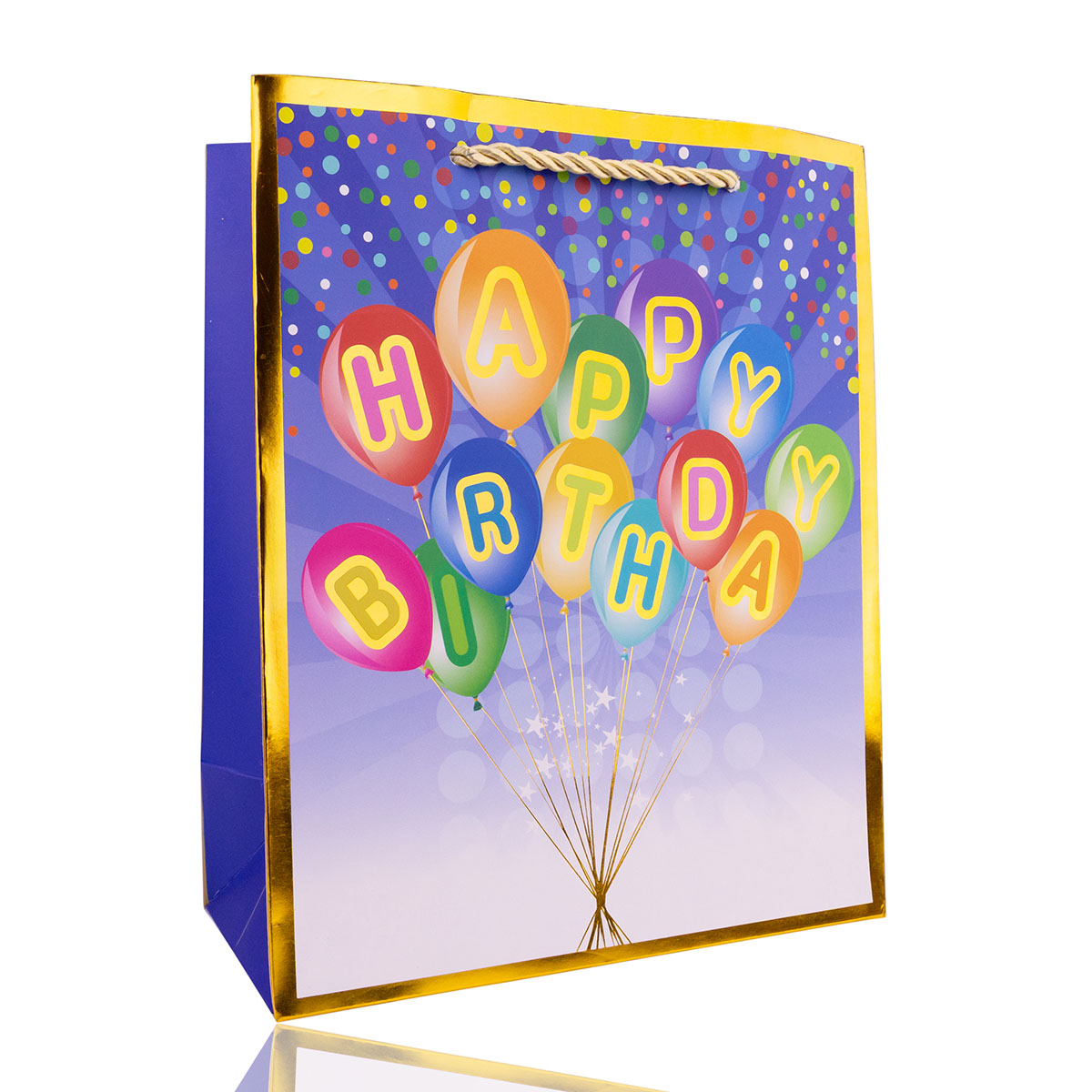 Paper gift bag HAPPY BIRTHDAY STYLE 2 large