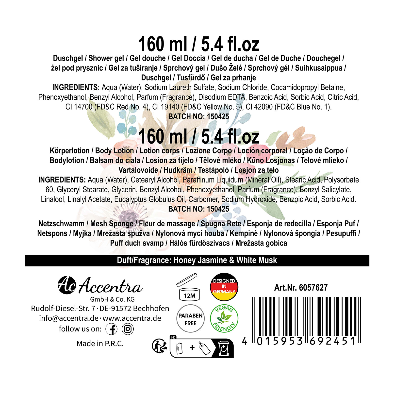Badeset HONEY JASMINE 