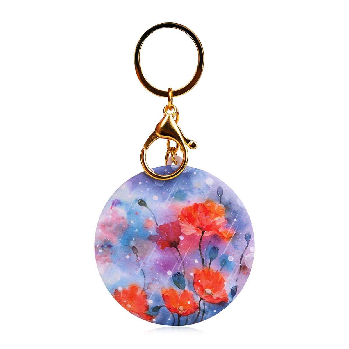 Taschenspiegel, mit Blumenprint 