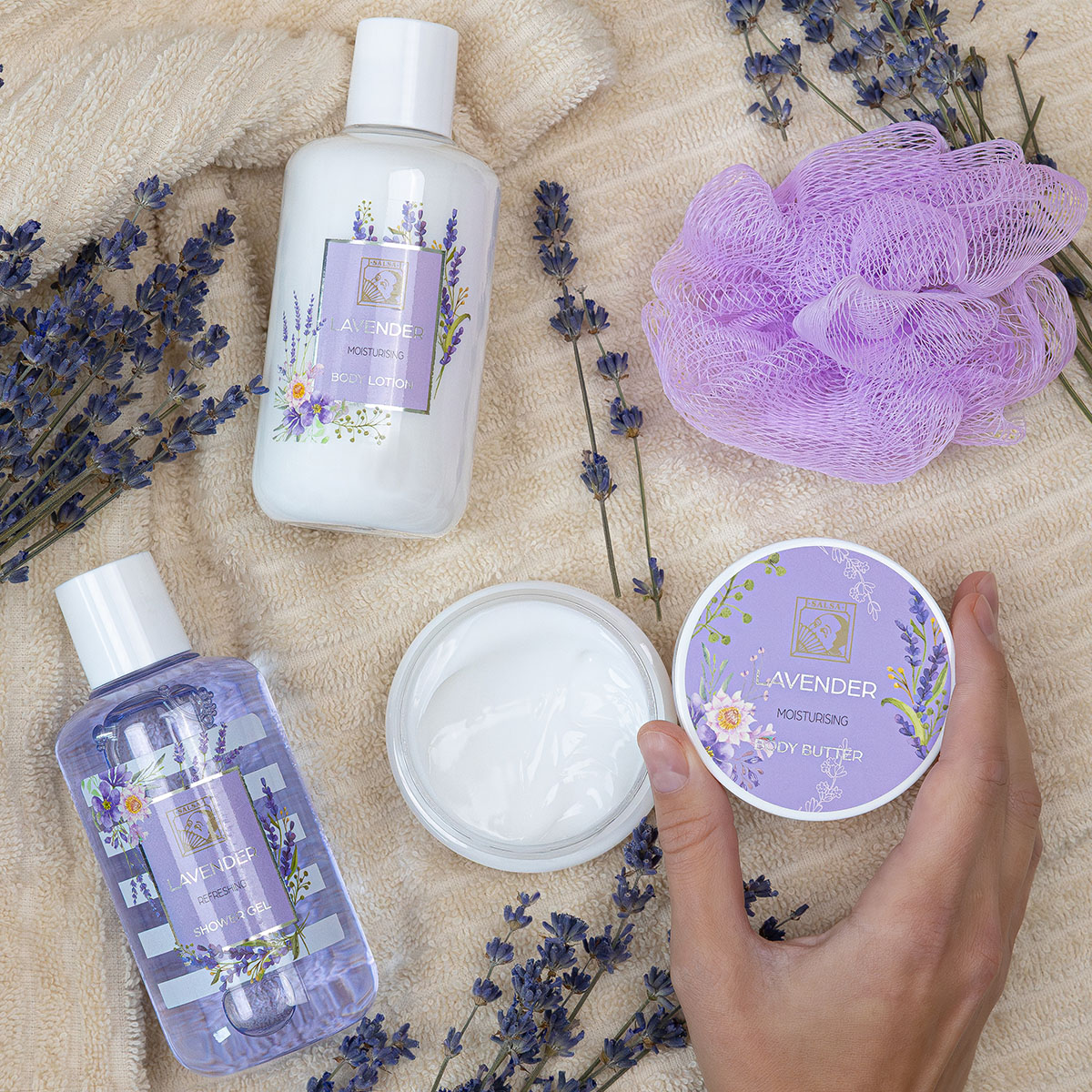 Badeset LAVENDEL 