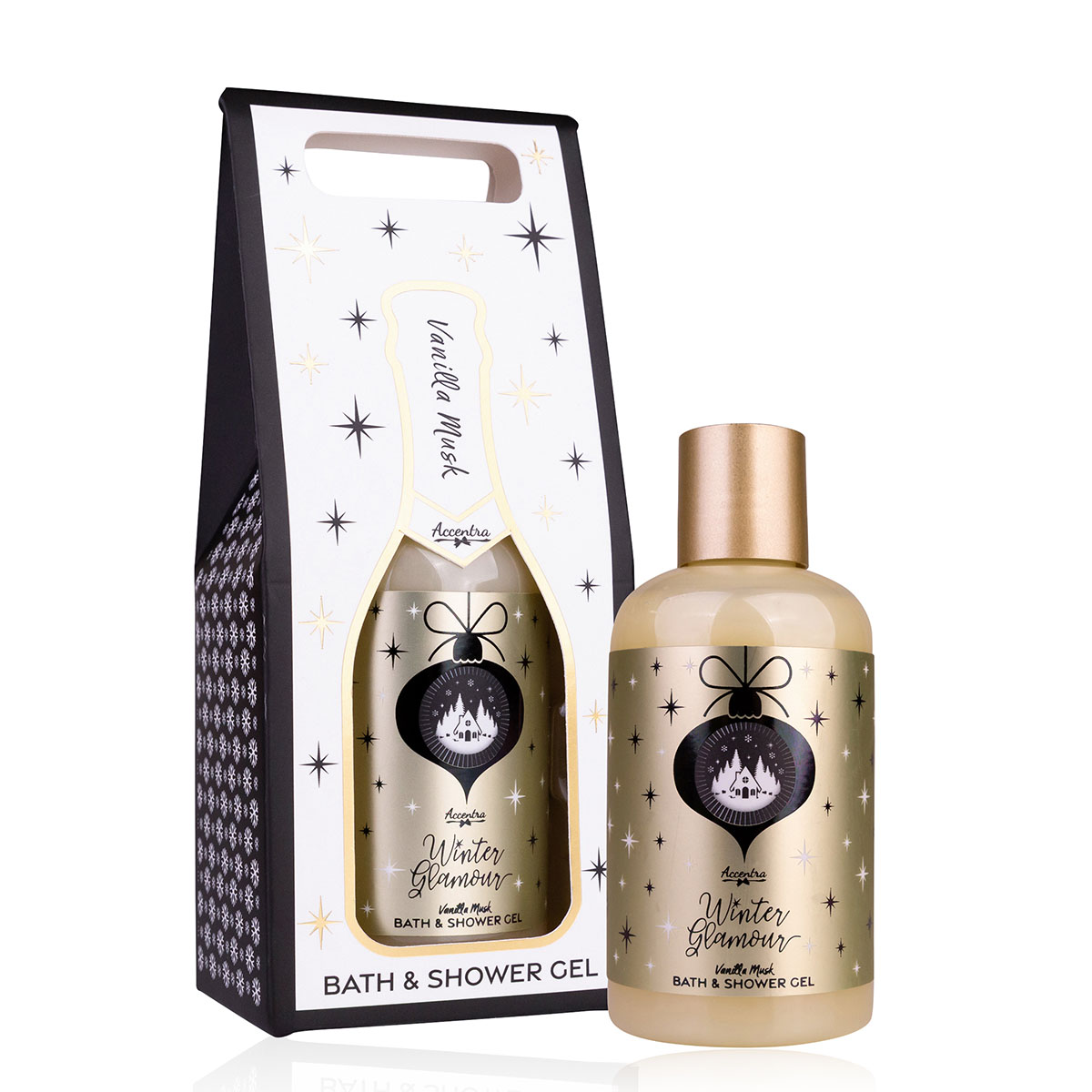 2in1 Duschgel Sektflasche WINTER GLAMOUR 