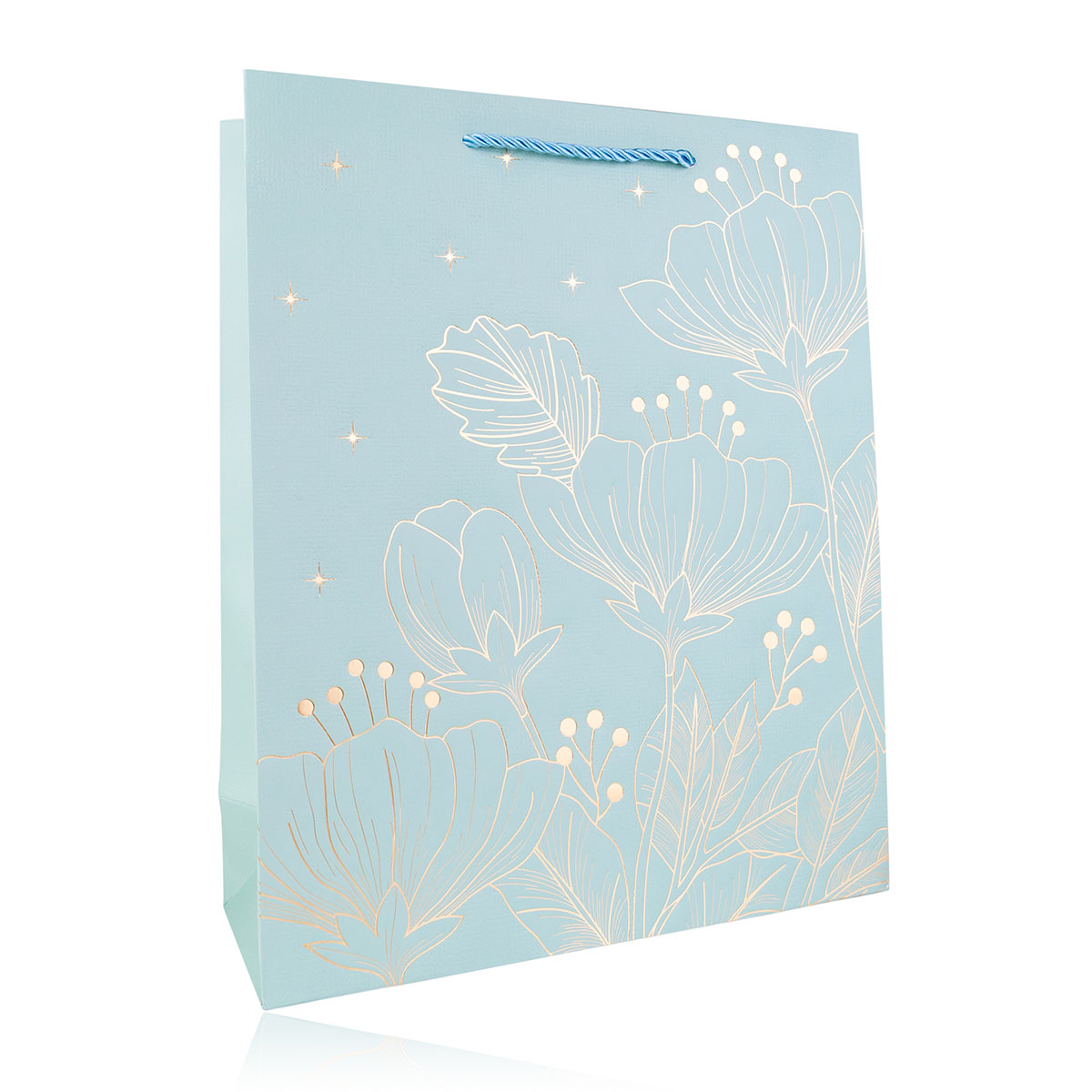 Paper gift bag GOLDEN FLOWERS 2 L