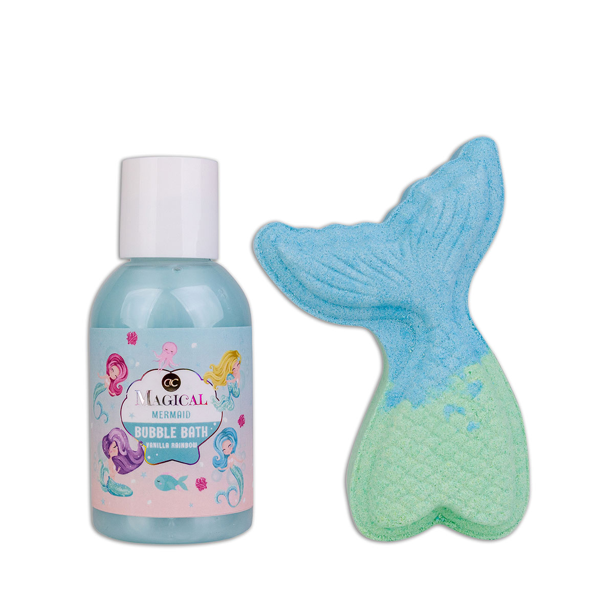 Bath set MAGICAL UNICORN &amp; MERMAID in cosmetic bag 