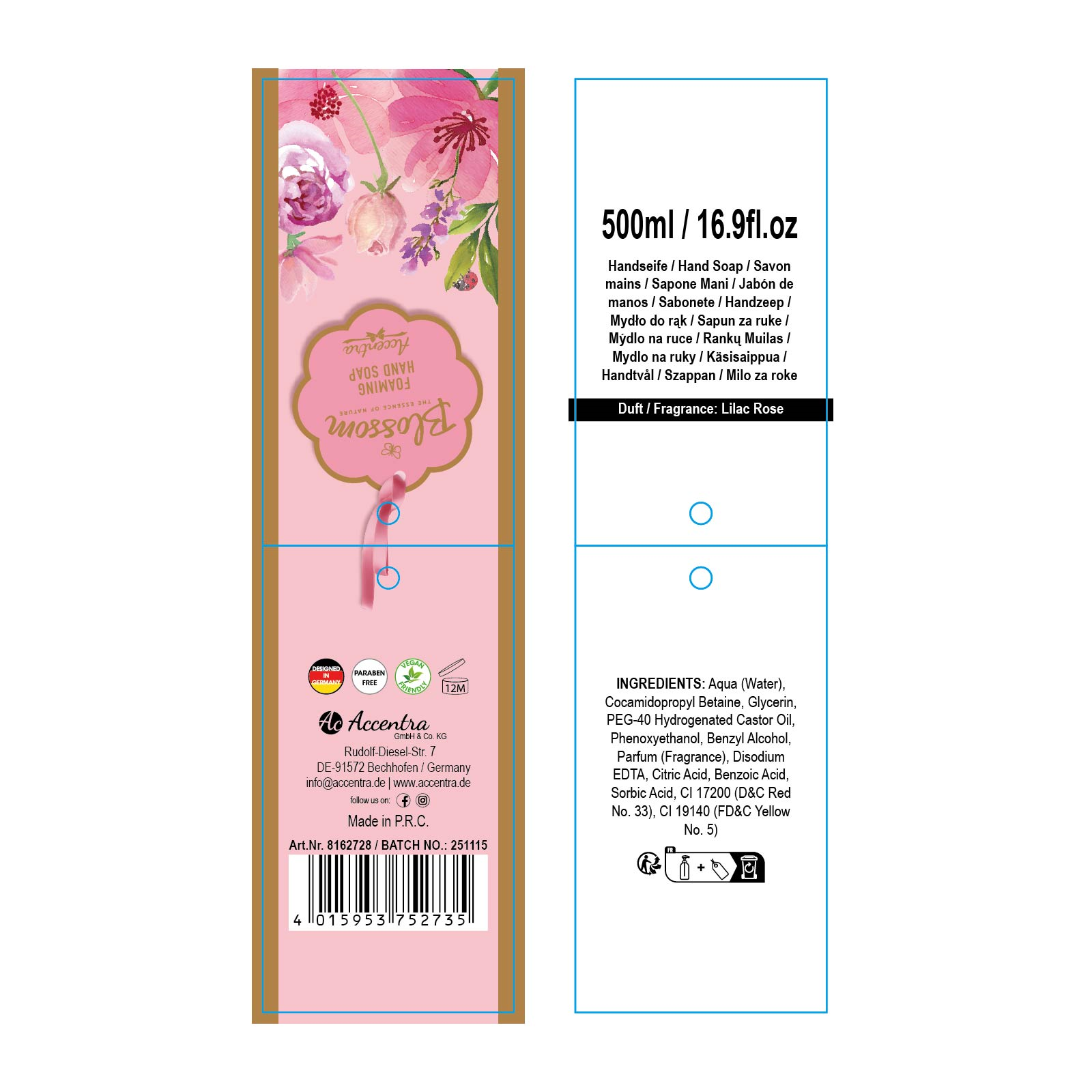 Seifenspender mit Handseife BLOSSOM 