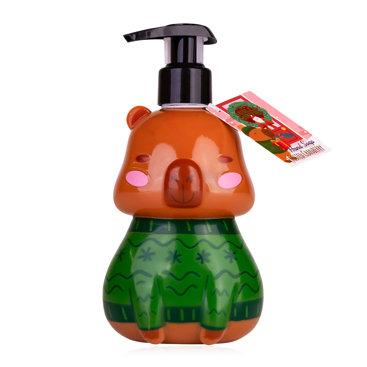 Seifenspender Capybara mit Handseife HELLO WINTER 