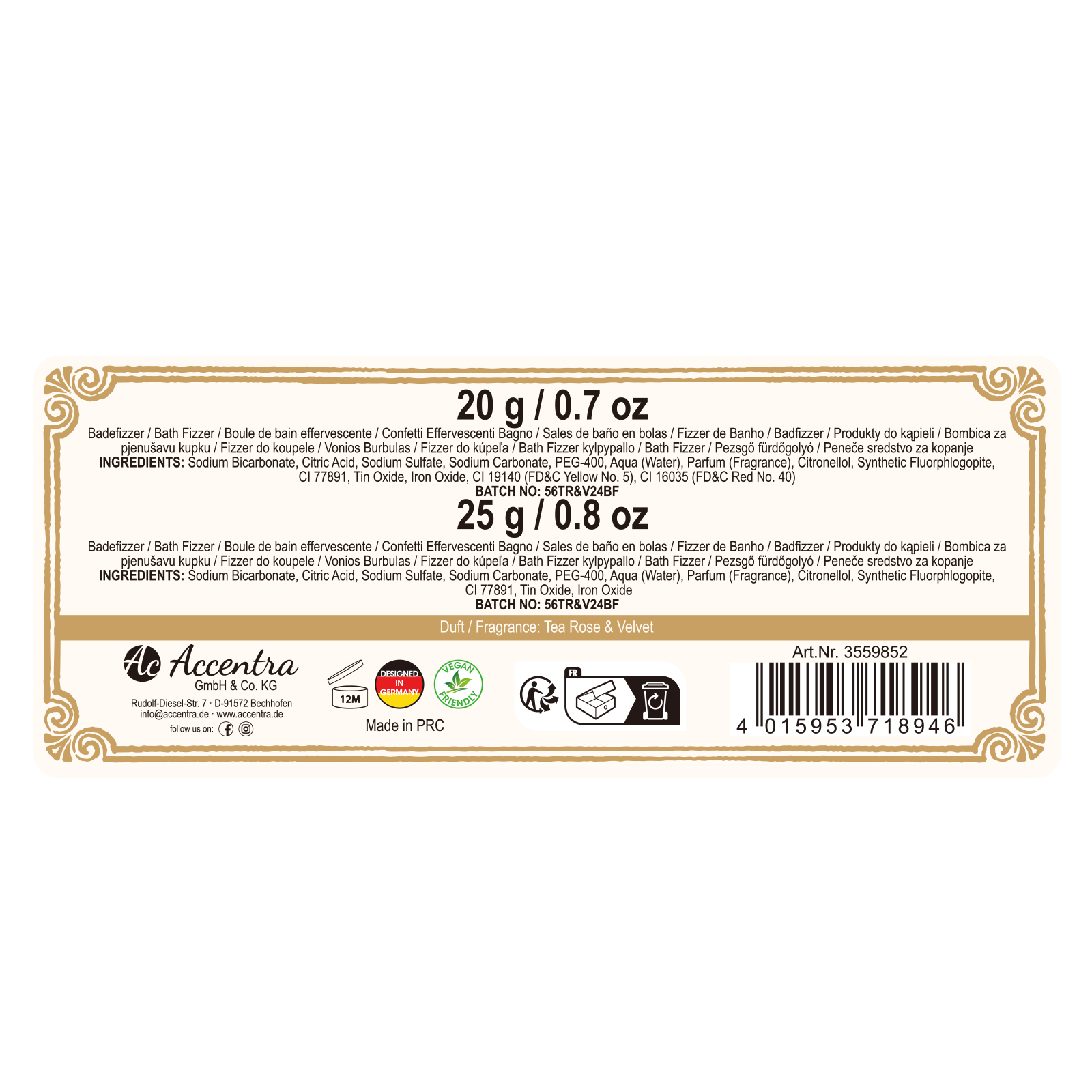 Badebombe ROMANTIC DREAMS in Geschenkbox
