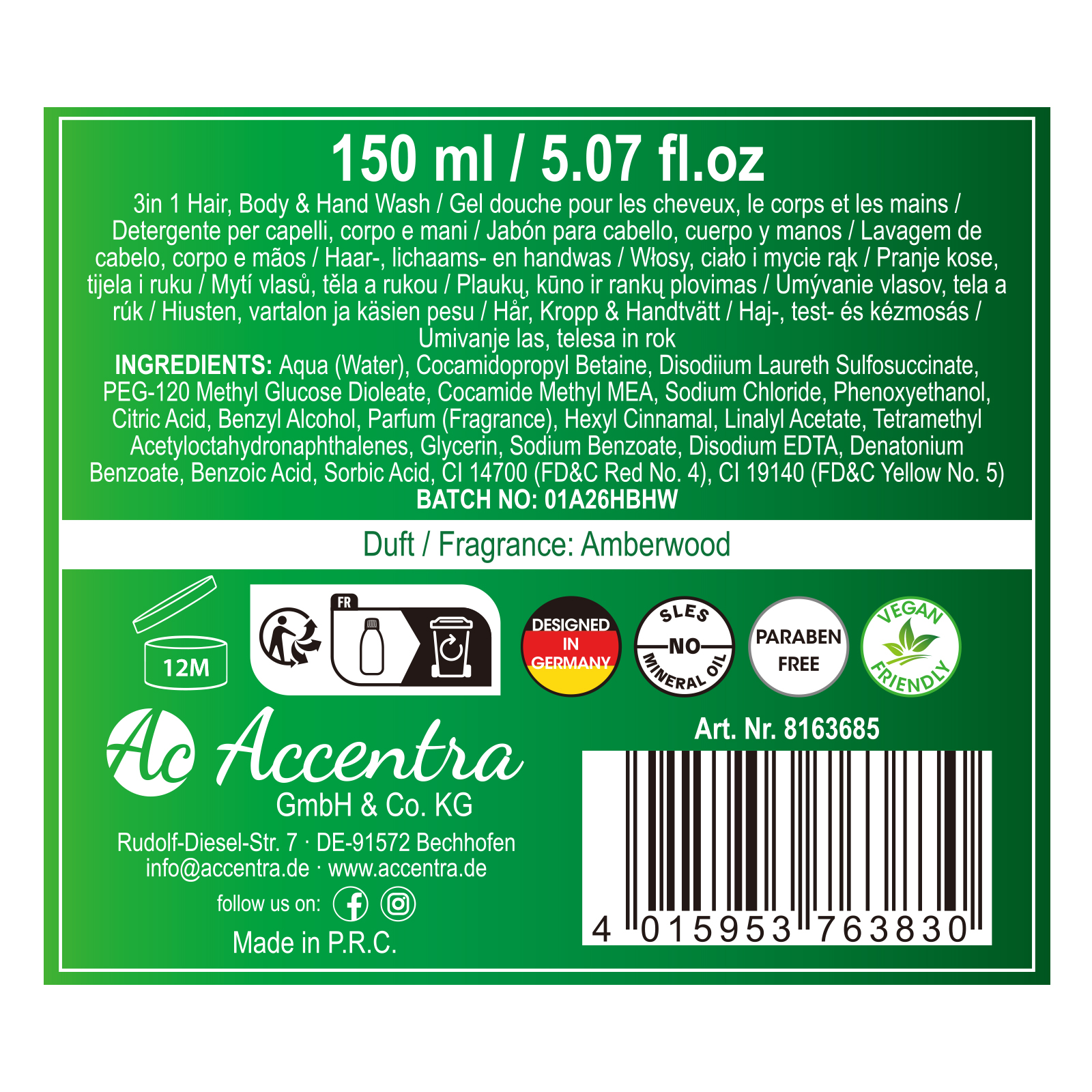 3in1 Duschgel PREMIUM BEER 