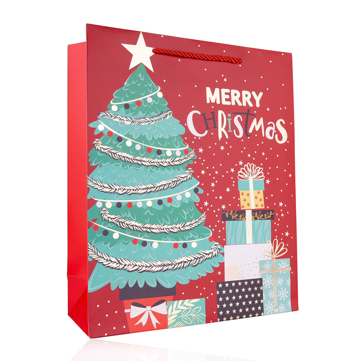 Geschenktasche aus Papier MERRY CHRISTMAS S