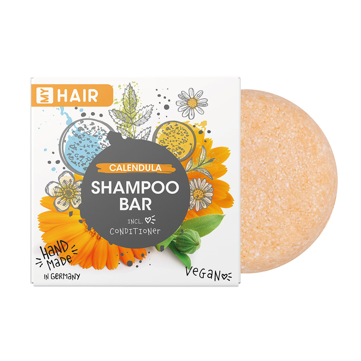 MY HAIR festes Shampoo Ringelblume