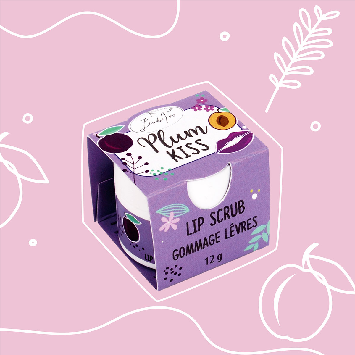 Badefee lip scrub “Plum Kiss”