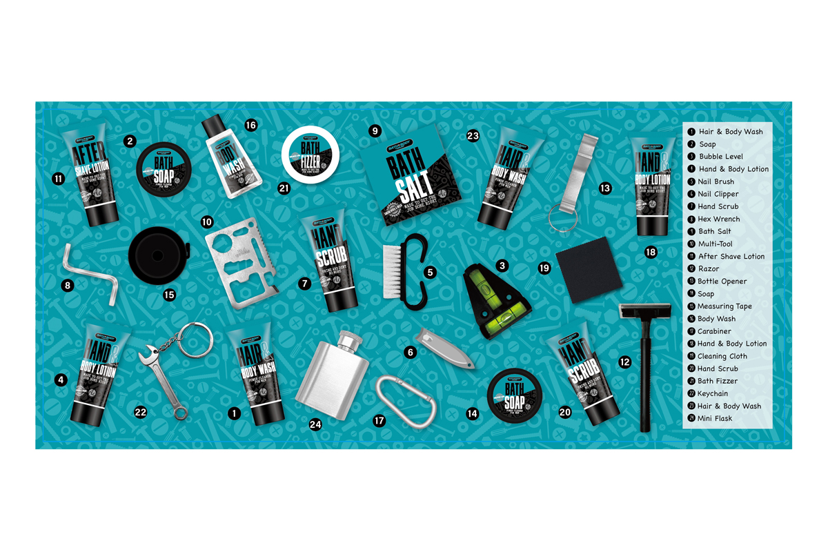 Adventskalender BATH &amp; BODY TOOLKIT 