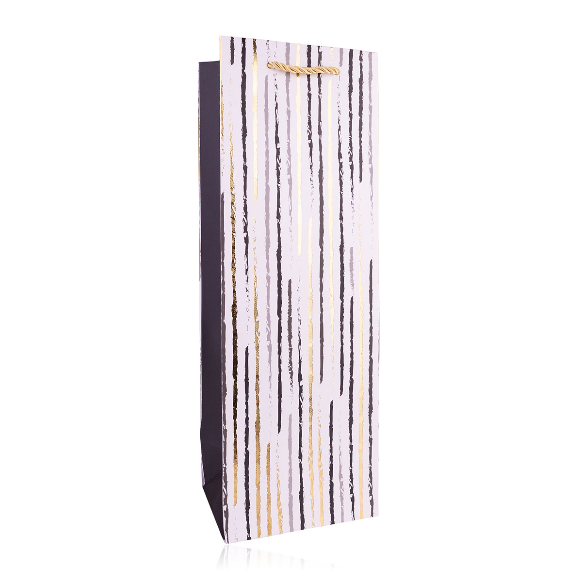 Geschenktasche BLACK/GOLD für Flaschen