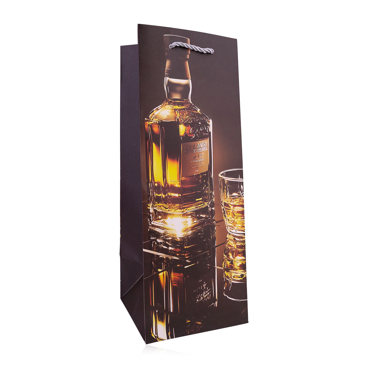 Paper gift bag WHISKEY for bottles