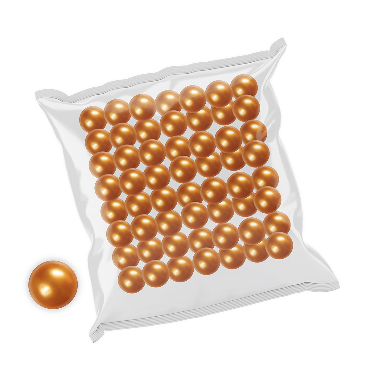 Badeperle gold-perlmutt