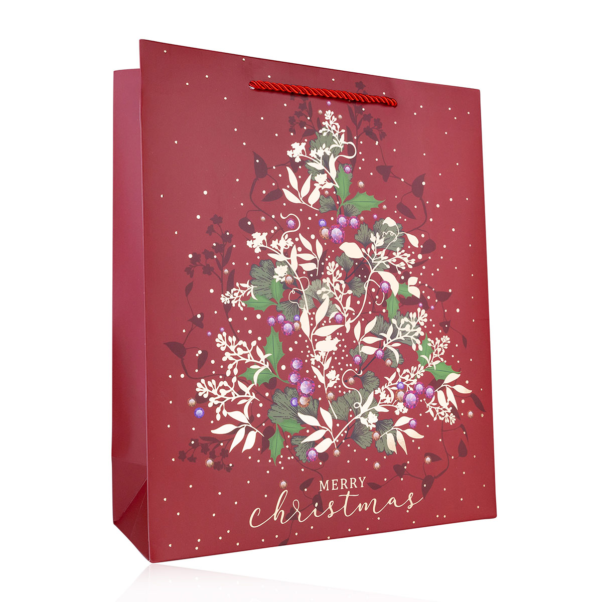 Geschenktasche aus Papier MERRY CHRISTMAS S