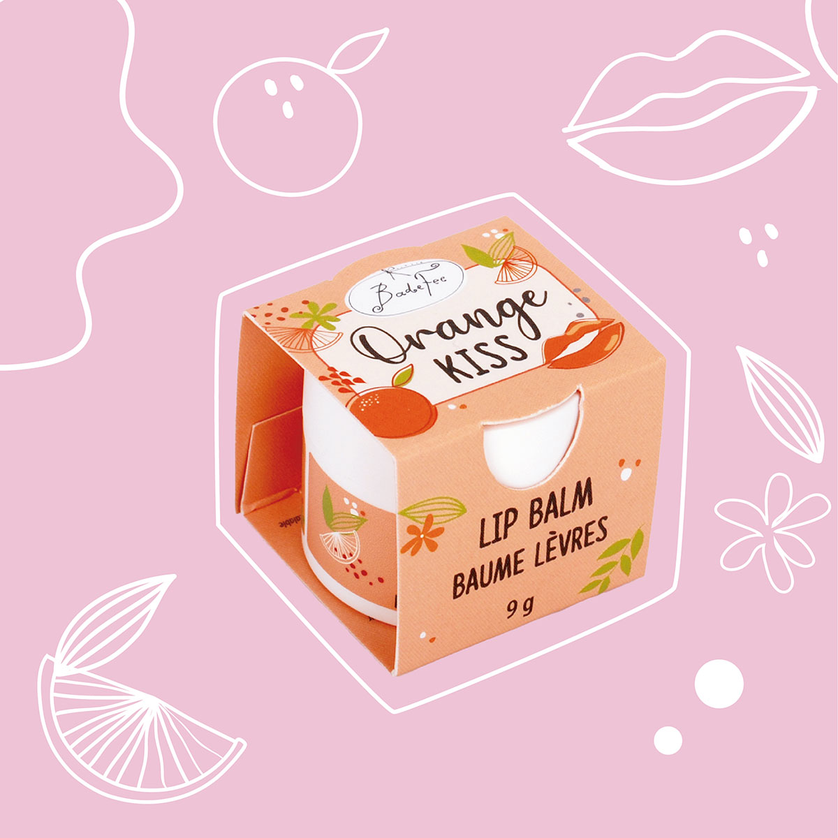 Badefee lip balm “Orange Kiss”