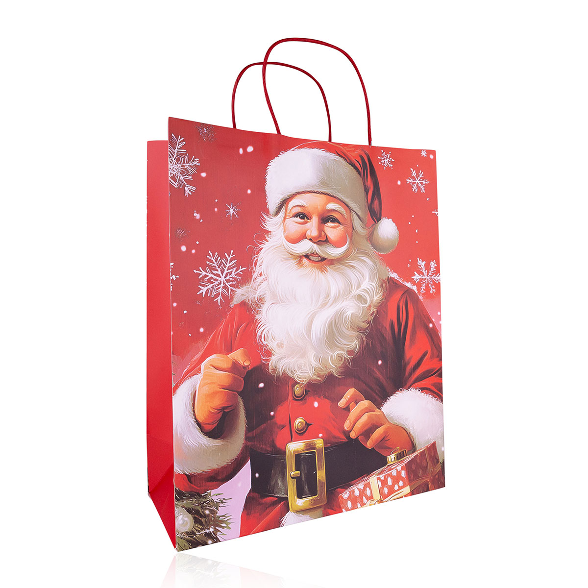 Geschenktasche aus Papier WEIHNACHTSMANN L