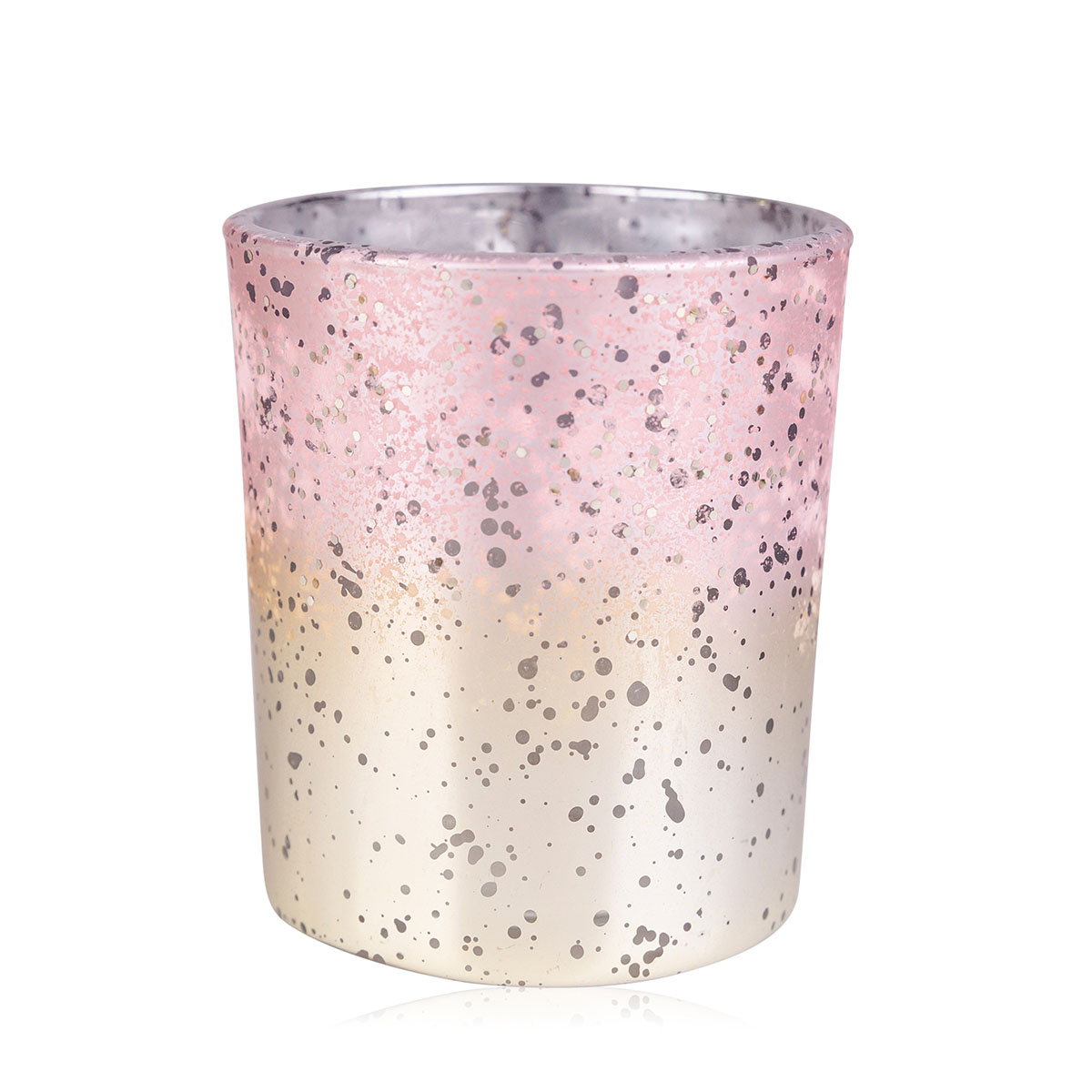 Large glass candle holder