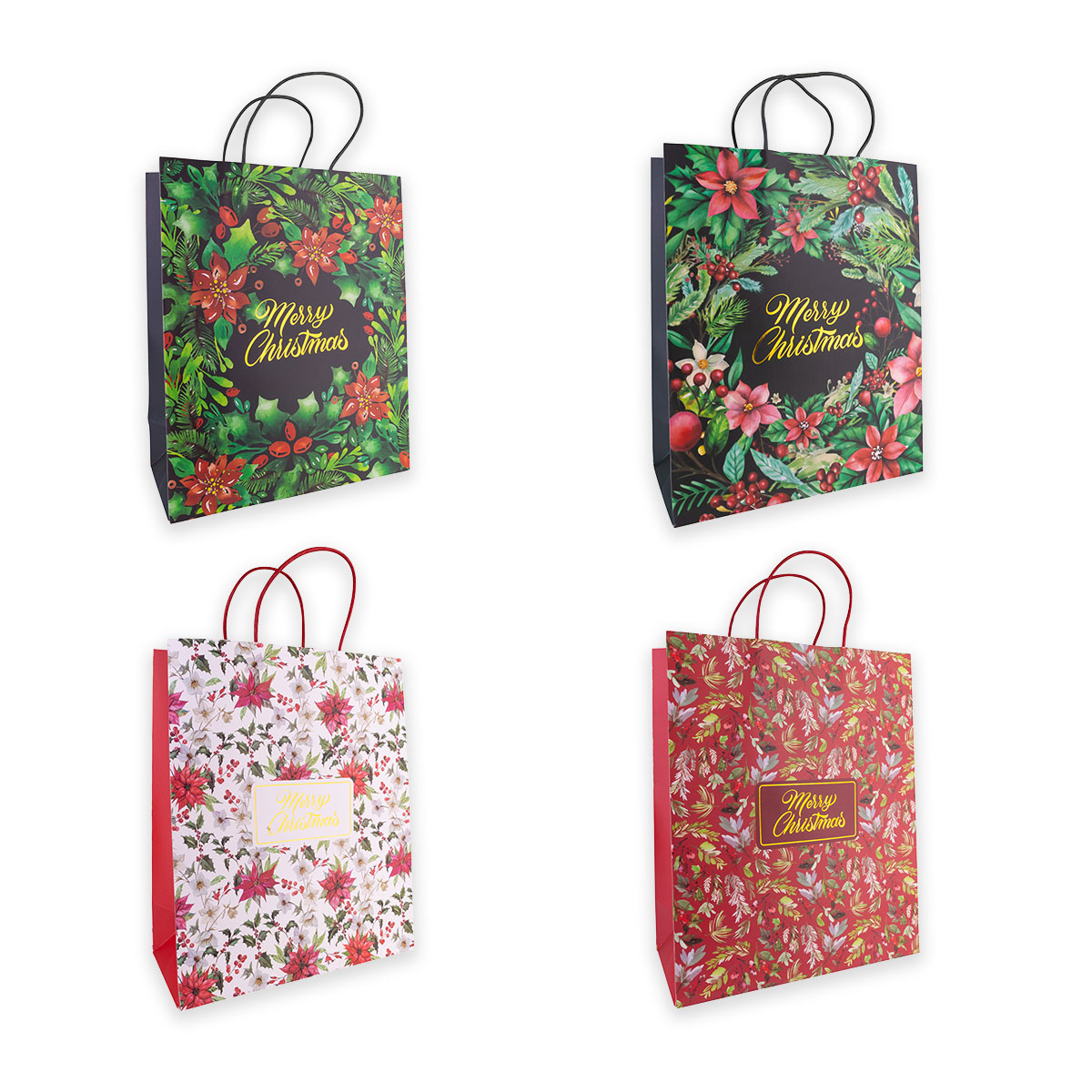 Geschenktasche MERRY CHRISTMAS 2 L