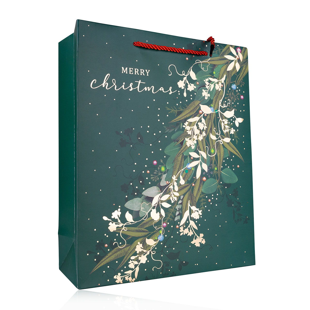 Geschenktasche aus Papier MERRY CHRISTMAS S