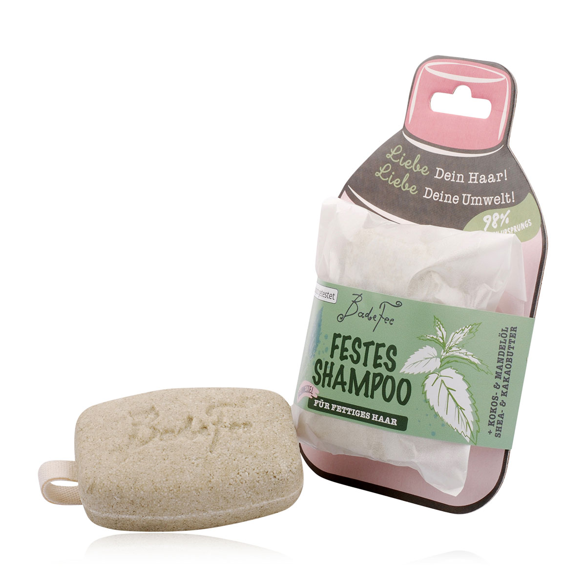 Badefee festes Shampoo "Brennnessel"