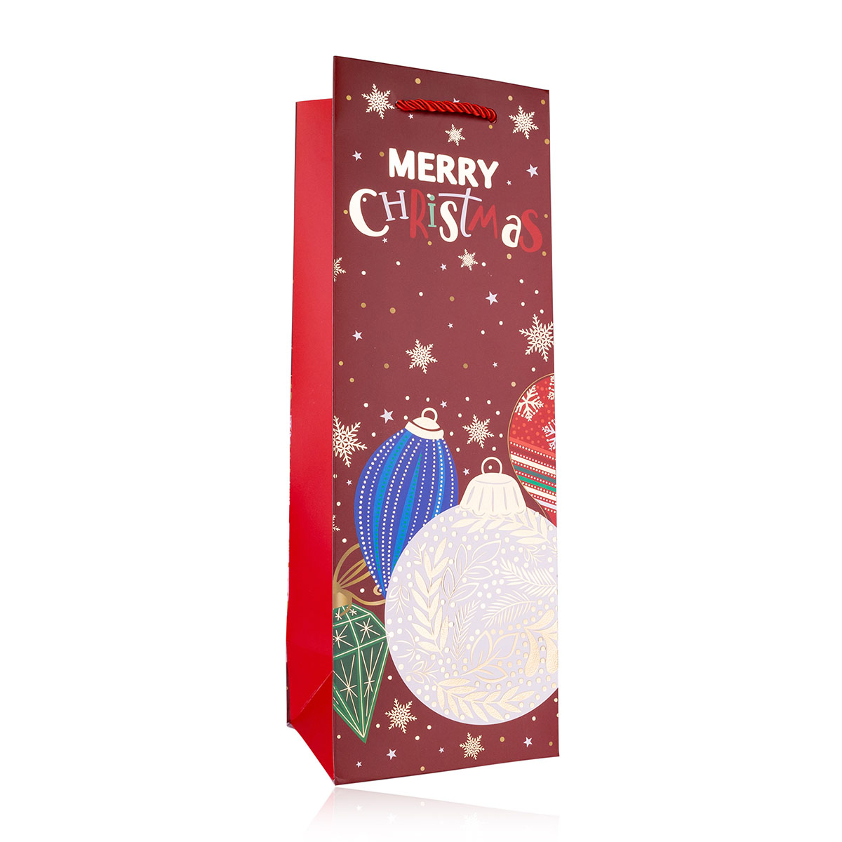 Geschenktasche MERRY CHRISTMAS für Flaschen