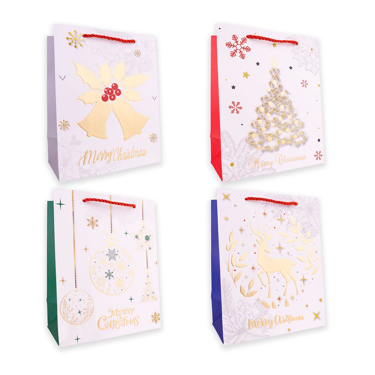 Geschenktasche XMAS GOLD L