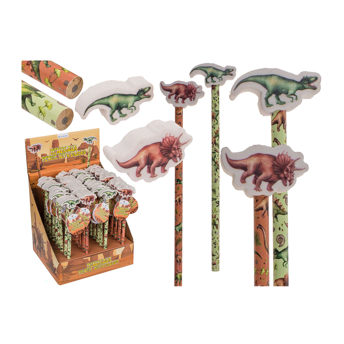 Bleistift mit Radiergummi Dinosaurier