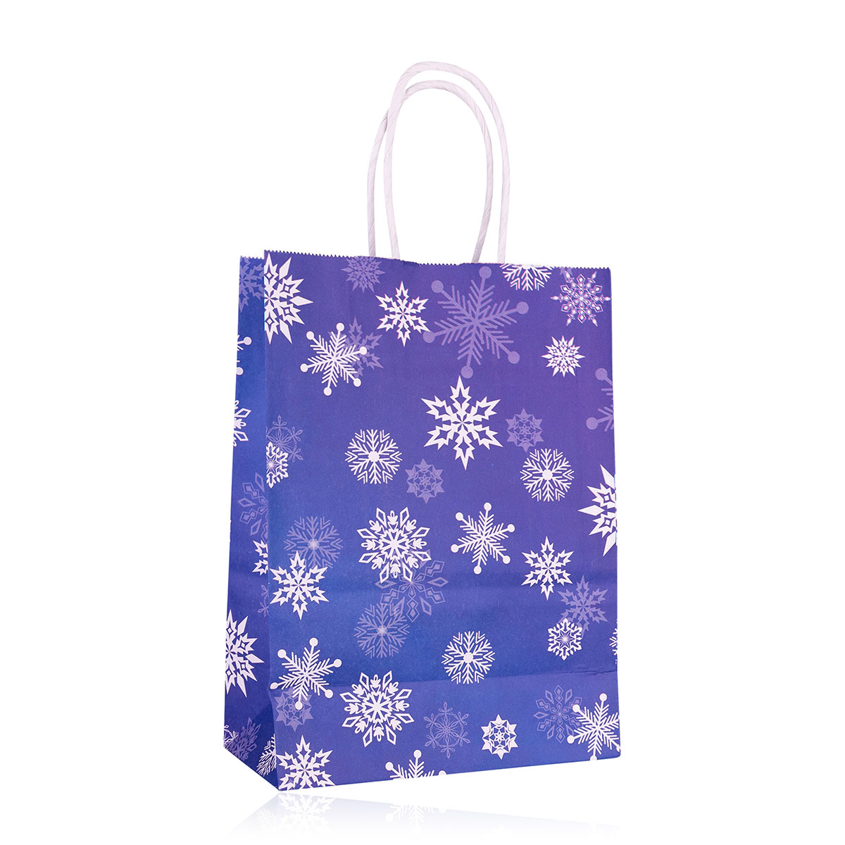 Geschenktasche aus Papier XMAS BLAU XS