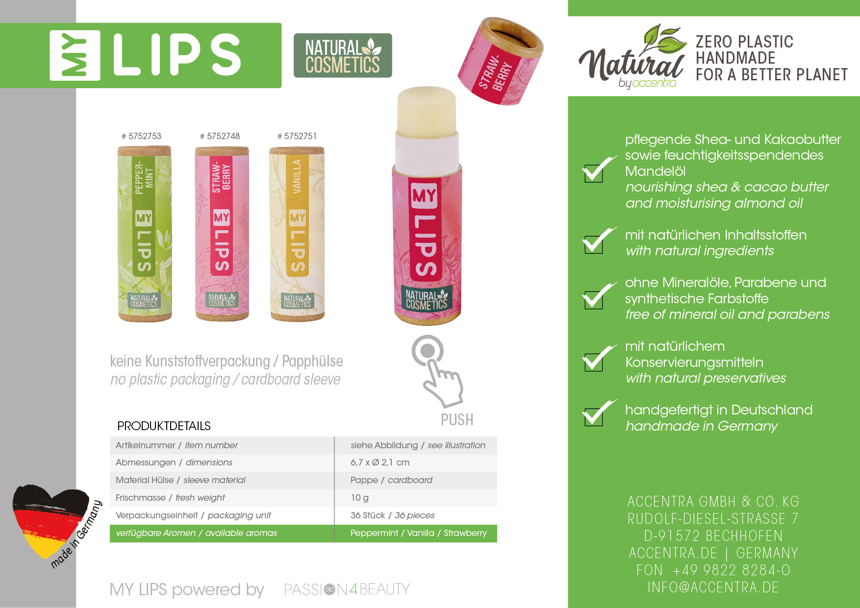 MY LIPS Lip Balm Pfefferminze