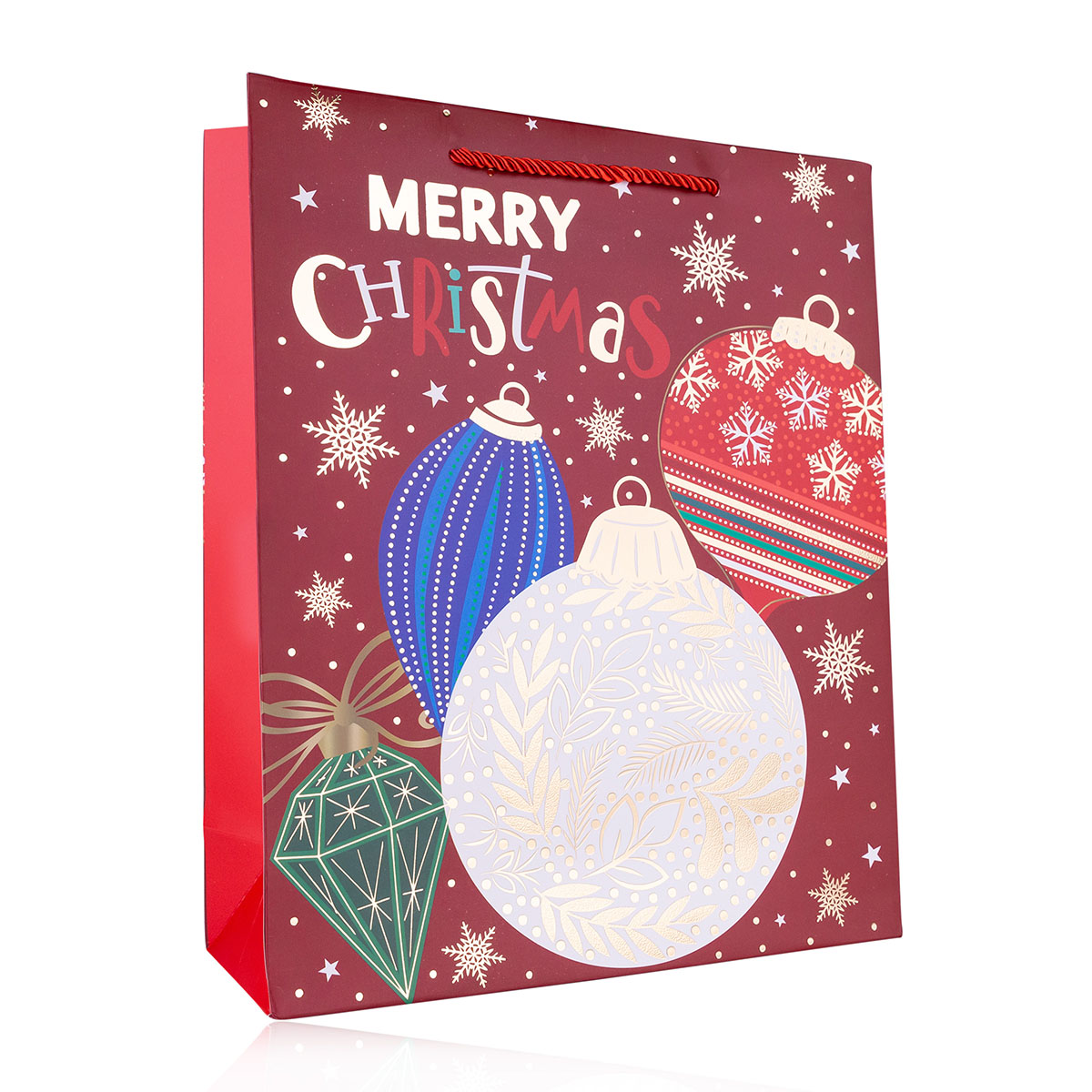 Geschenktasche aus Papier MERRY CHRISTMAS S