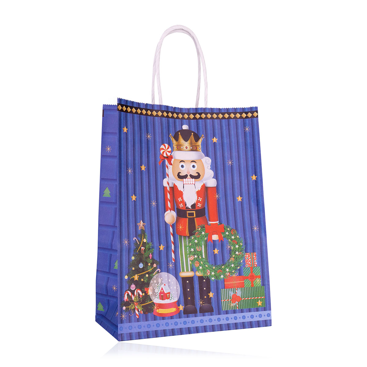 Geschenktasche aus Papier NUSSKNACKER XS