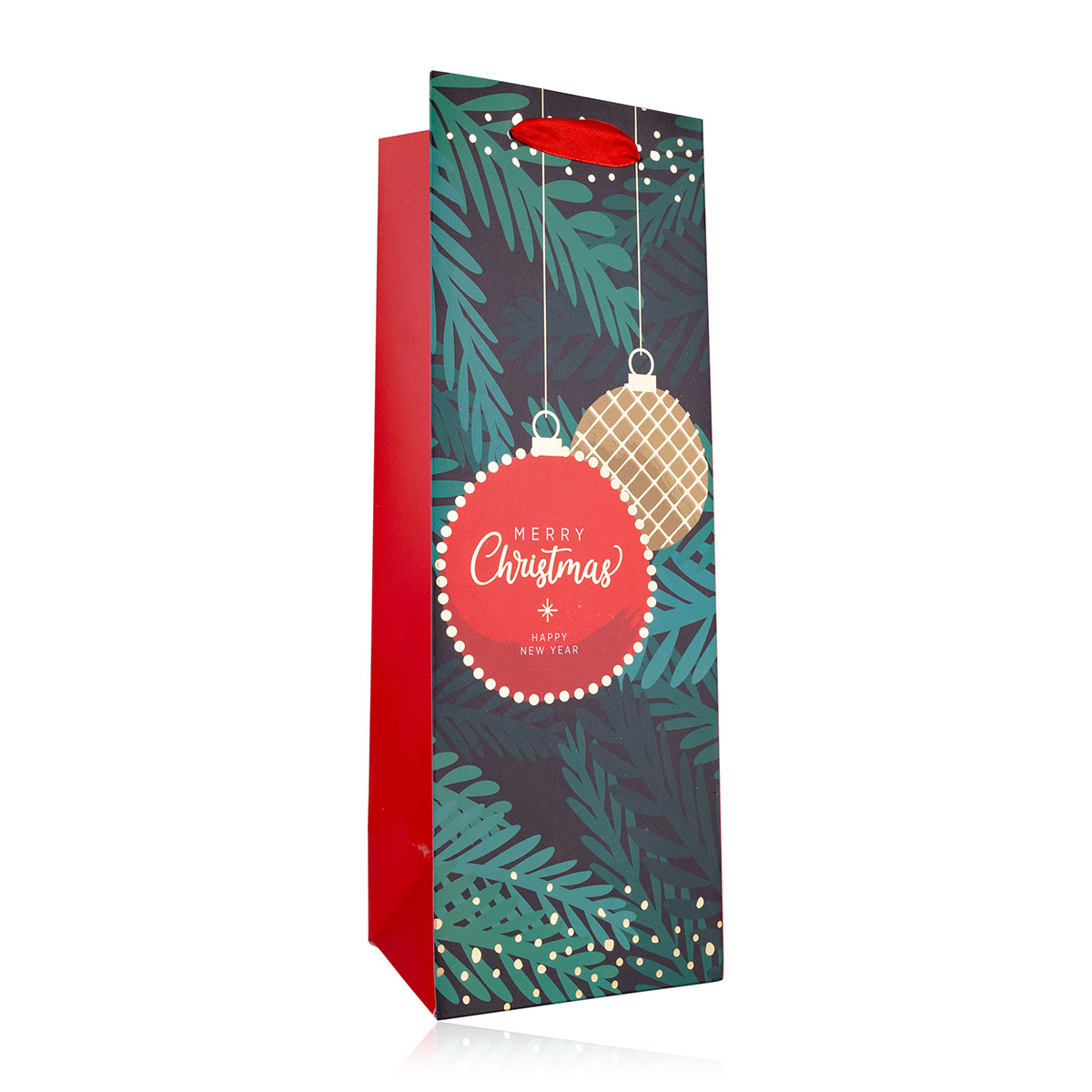 Geschenktasche MERRY CHRISTMAS für Flaschen