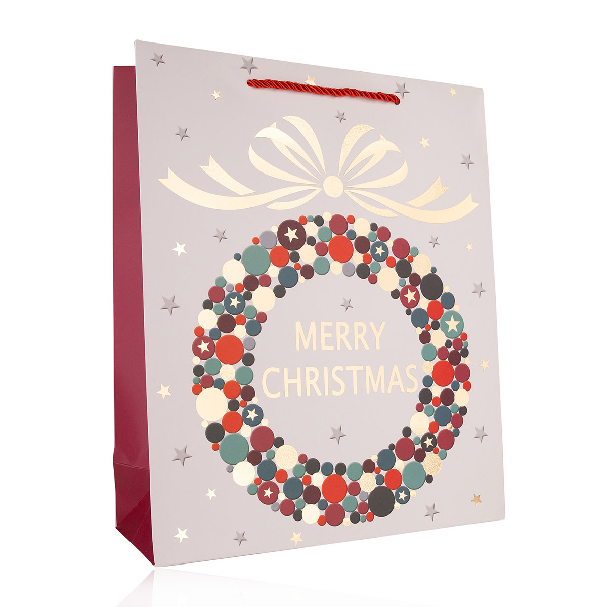 Geschenktasche aus Papier MERRY CHRISTMAS S