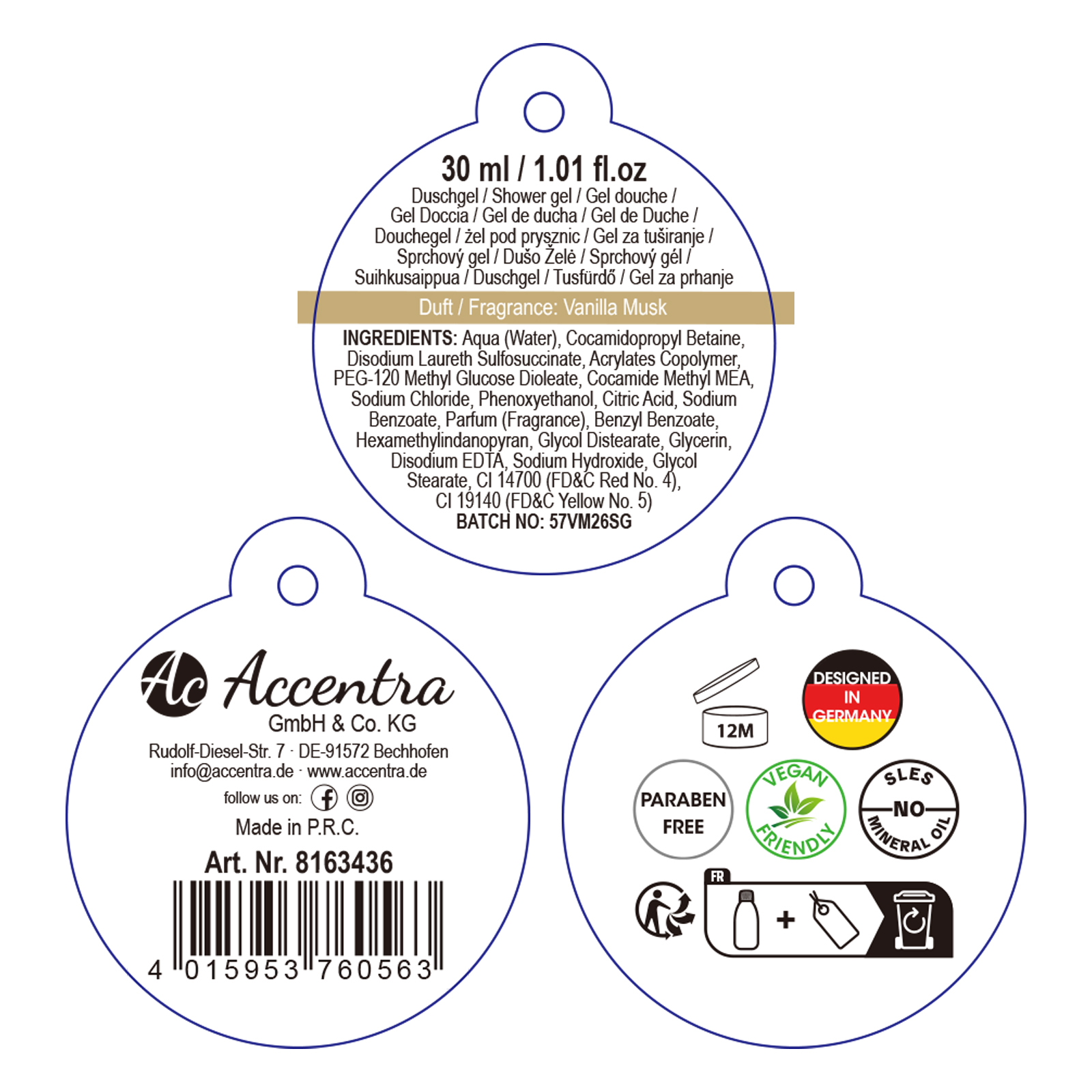 Duschgel Stern und Tanne WINTER GLAMOUR 