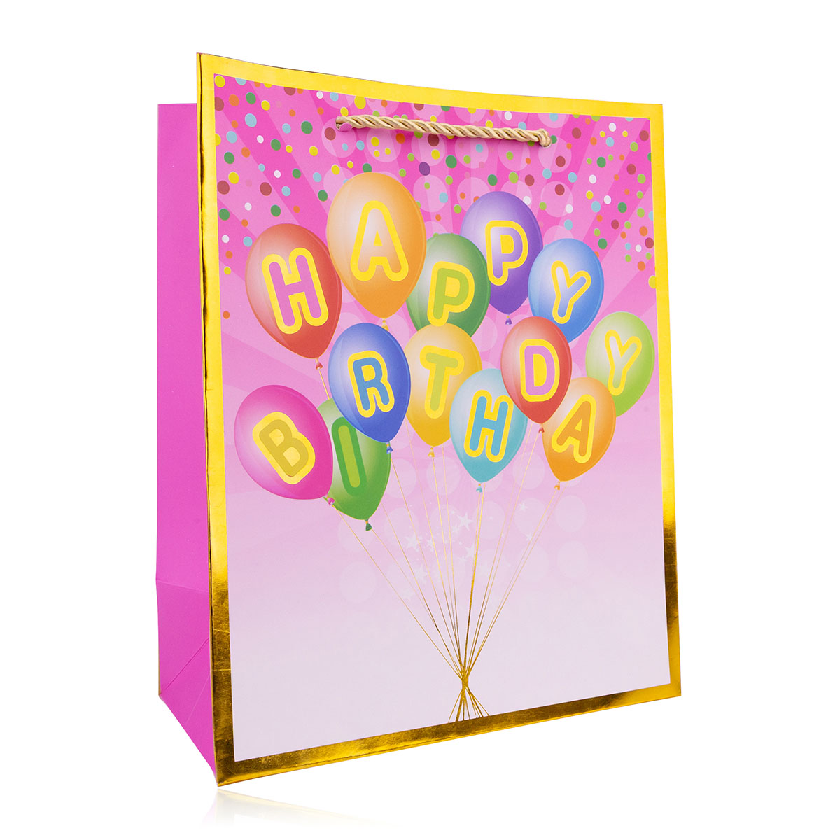 Paper gift bag HAPPY BIRTHDAY STYLE 2 small