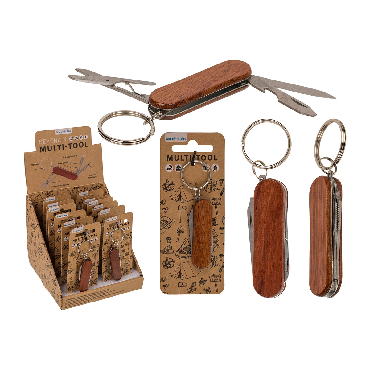 Metall-Schlüsselanhänger Multi-Tool