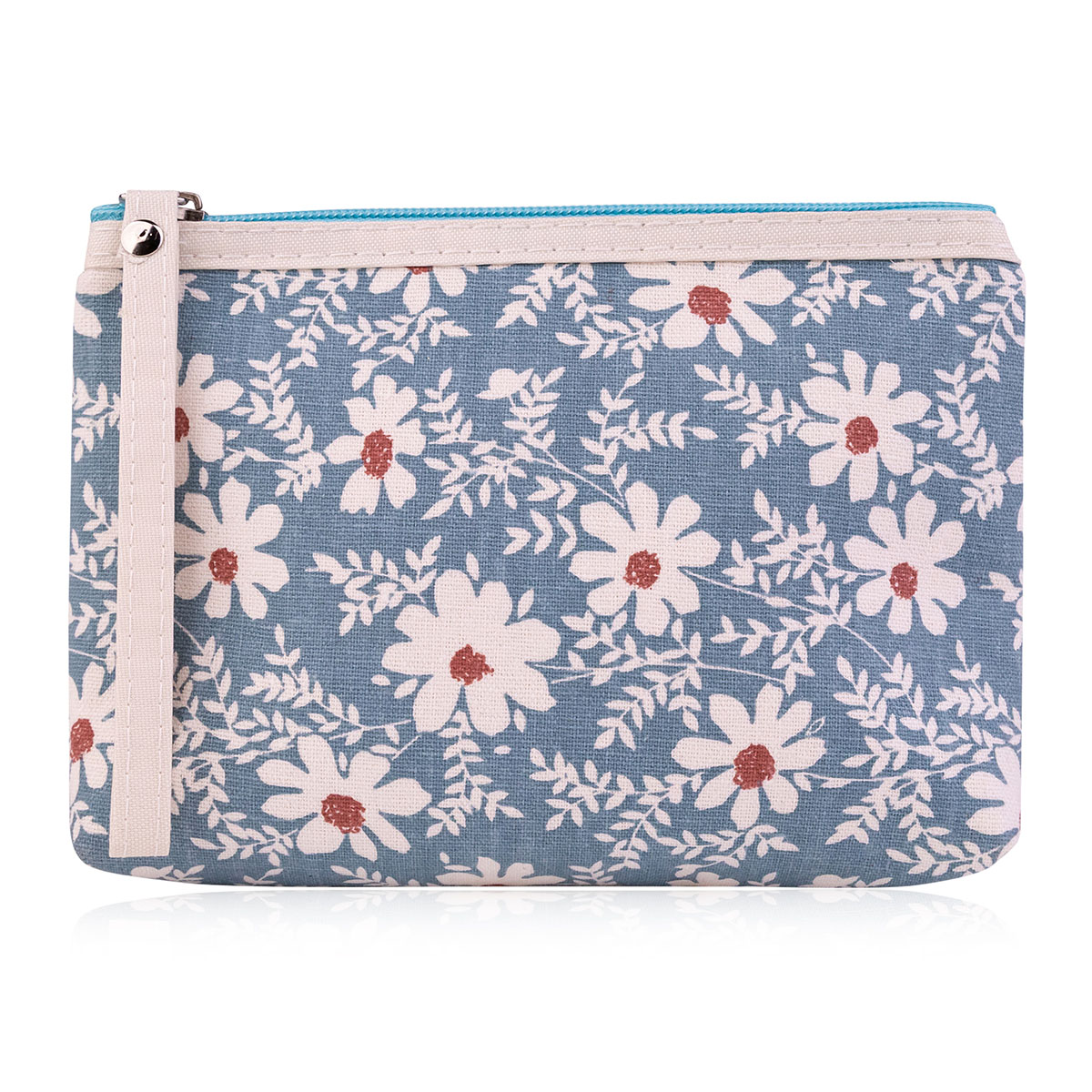 Kosmetiktasche mit Blumenprint 