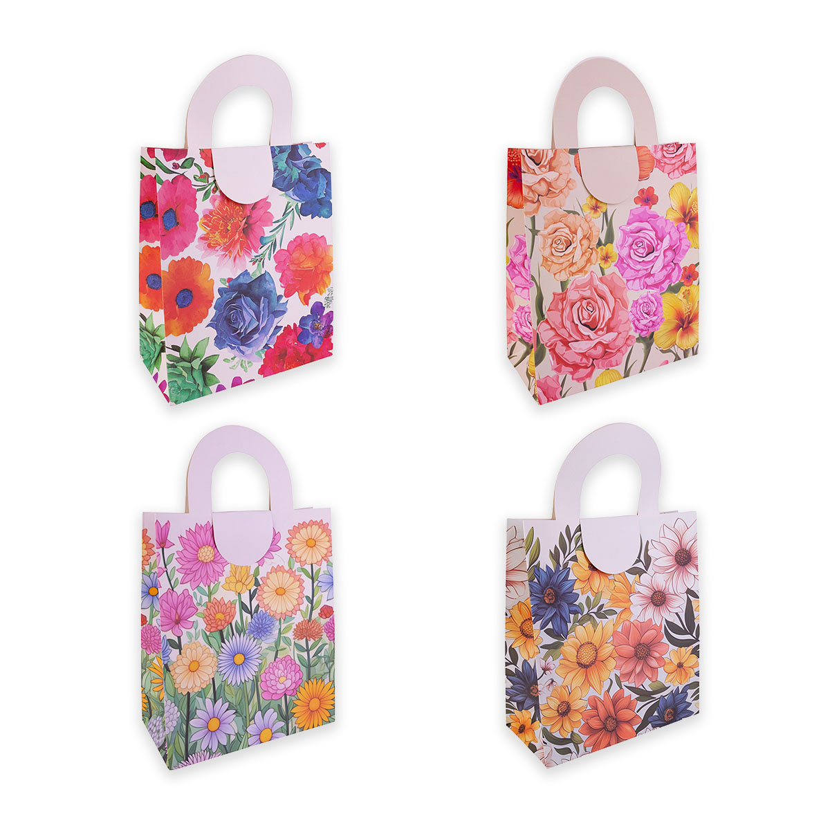 Paper gift bag FLOWERS 4 L