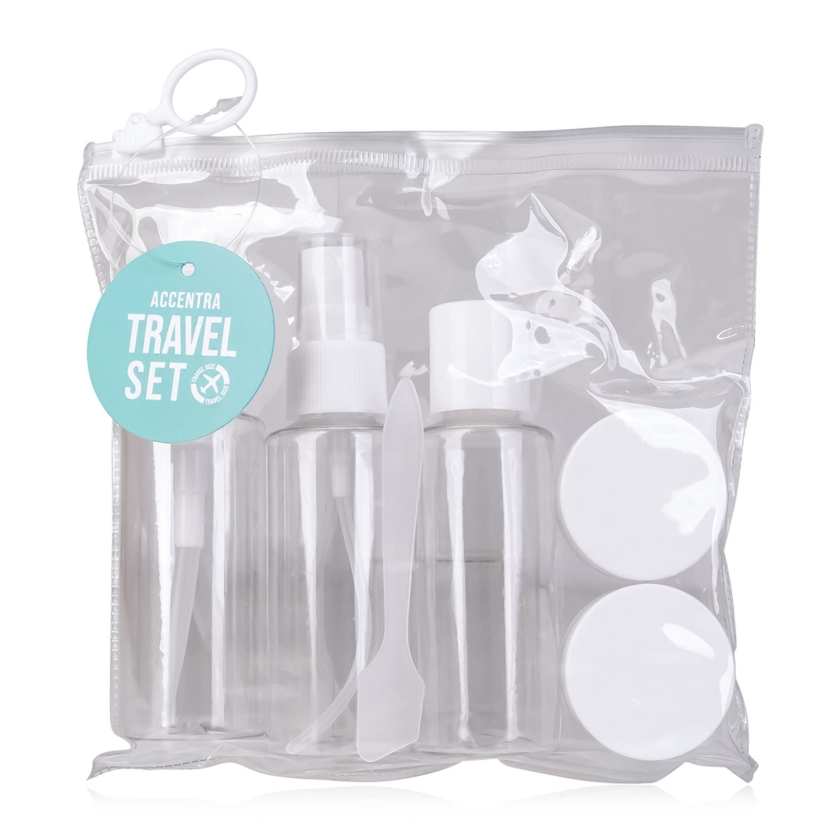 Travel set in pvc bag