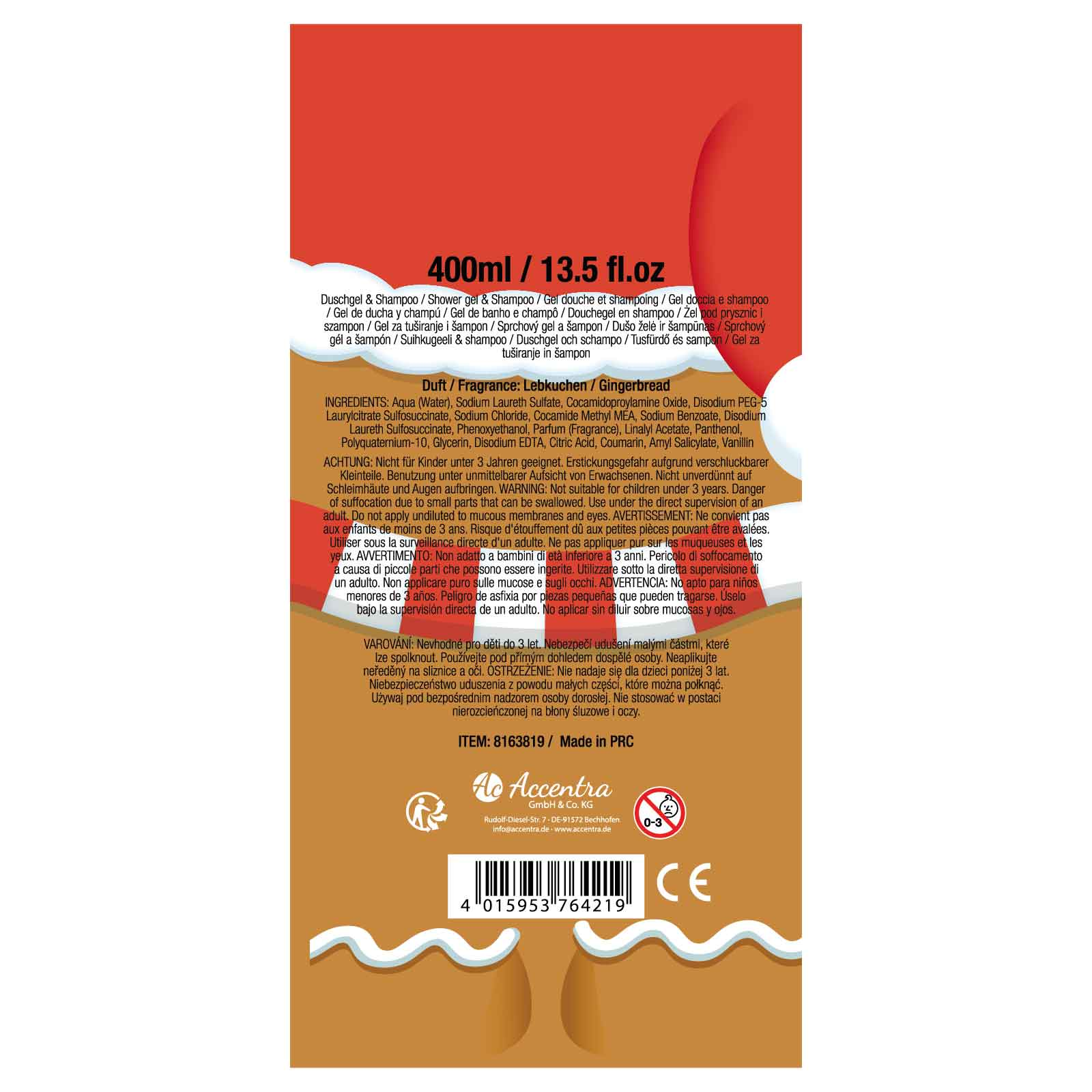 2in1 Duschgel GINGERBREAD MAN 