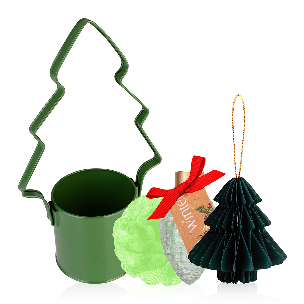 Badeset in Weihnachtsbaumtopf WINTER SPA 