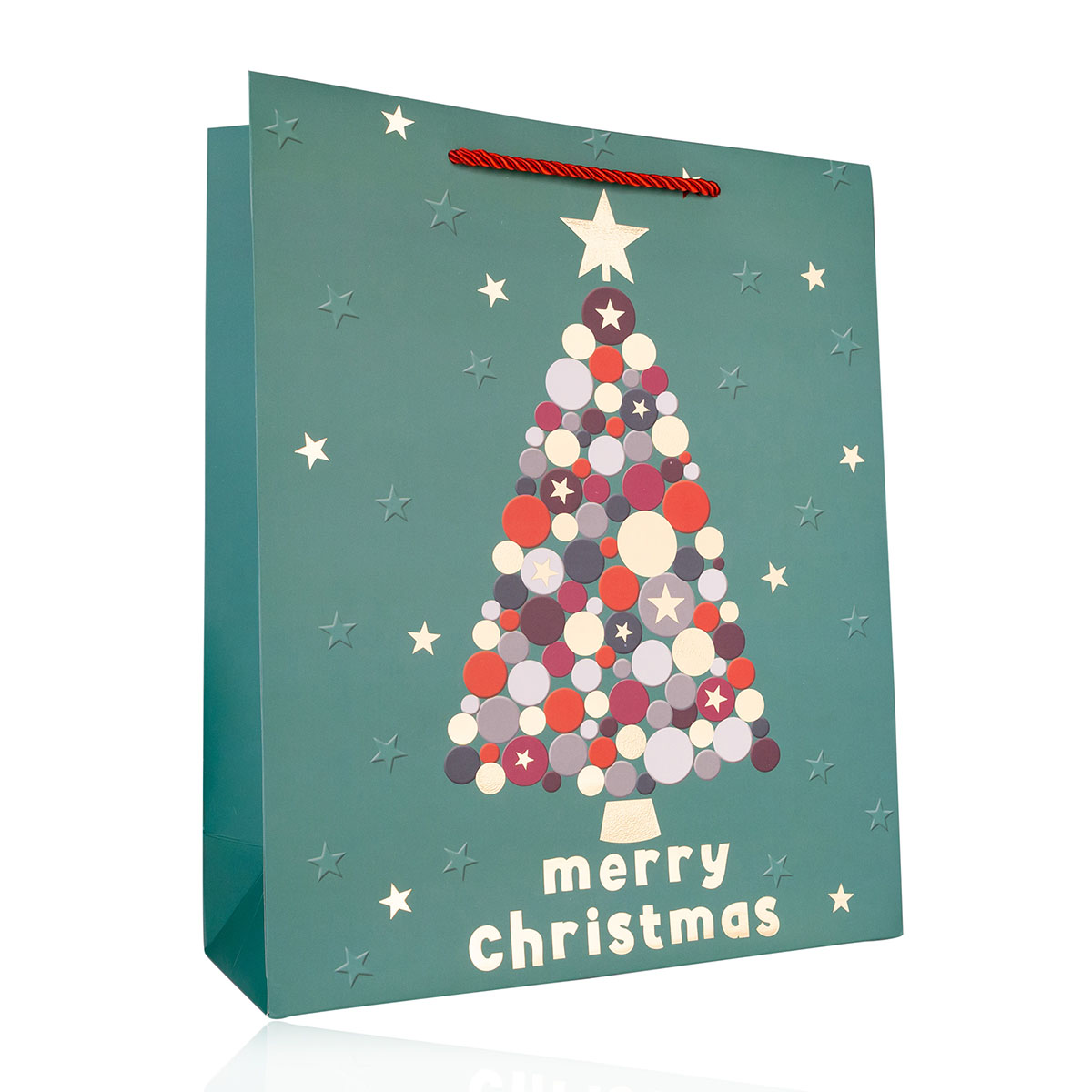 Geschenktasche aus Papier MERRY CHRISTMAS S