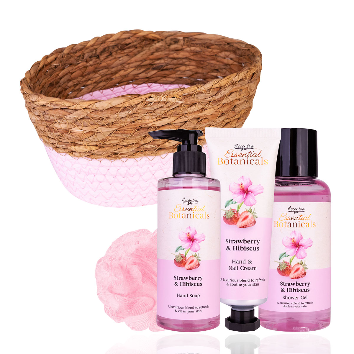 Badeset ESSENTIAL BOTANICALS in Korb