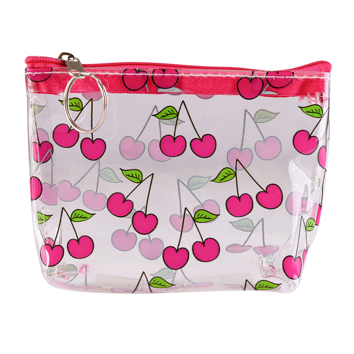 Kosmetiktasche transparent mit Früchteprint