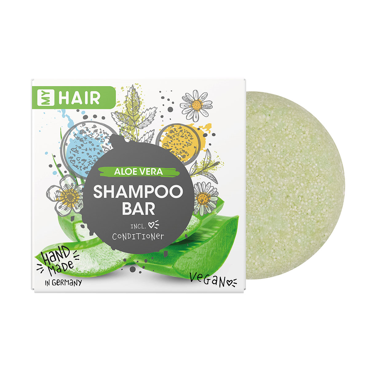 MY HAIR festes Shampoo Aloe Vera