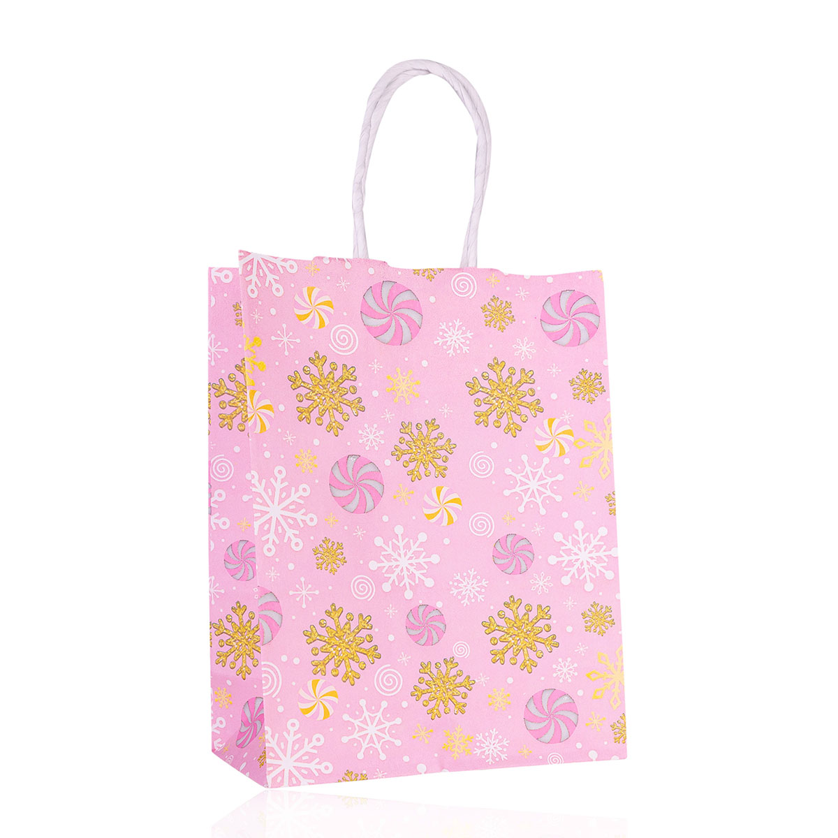 Geschenktasche aus Papier XMAS PINK XS